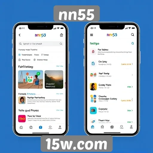 Experiência do usuário no site nn55 em dispositivos móveis